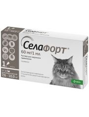 Капли для кошек СелаФорт от 7,6 до 10 кг,противопаразитарный препарат