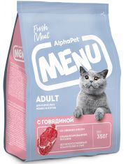 Сухой корм для кошек AlphaPet MENU Говядина