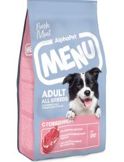Сухой корм для собак AlphaPet MENU Говядина