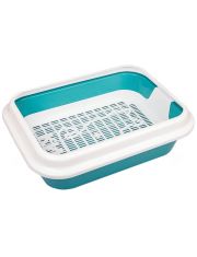 Туалет для кошек Zooexpress Мегакис с рамкой и сеткой