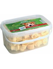 Лакомство для собак TiTBiT Роллы из кожи с начинкой, банка пластиковая