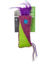 M-Pets плюшевая игрушка для кошек с кошачьей мятой Herby, фиолетовая