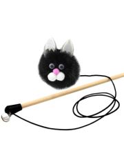 Удочка-дразнилка для кошек GoSi Кот Василий из натуральной норки