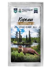Влажный корм для кошек Территория Карелия Говядина с уткой 