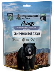 Лакомство  для собак Территория  Амур Семенники говяжьи сублимированное 43г 