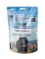 Лакомство  для собак Территория Амур Печень говяжья сублимированное 70г 