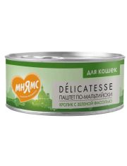 Консервы для кошек Мнямс Паштет по-мальтийски Кролик с зелёной фасолью