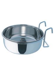 Миска металлическая Mr.Kranch с креплением для клеток и вольеров 