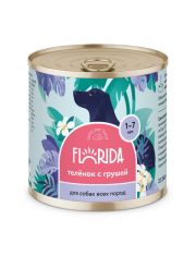 Консервы для собак FLORIDA Телятина с грушей