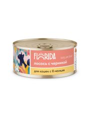 Консервы для кошек FLORIDA Лосось с черникой