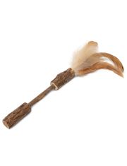 Игрушка для кошек Triol Natural Палочка с перьями из мататаби
