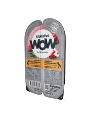 Влажный корм для щенков AlphaPet WOW Индейка с потрошками в соусе, нежные ломтики