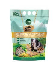 Наполнитель для грызунов и птиц Triol Little Village кукурузный