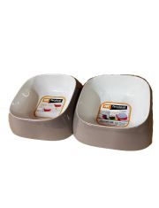 Миска для животных Ferplast Glam Small с соединителем, серые