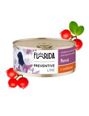Консервы для кошек FLORIDA Preventive Line Renal Индейка, профилактика хронической почечной недостаточности