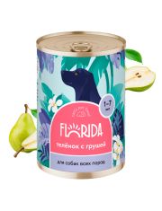 Консервы для собак FLORIDA Телёнок с грушей