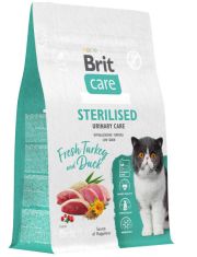Сухой корм для кошек Brit Care Cat Sterilised Urinary Care Индейка и утка