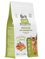 Сухой корм для кошек Brit Care Cat Indoor Stool Odour Reduction Индейка и лосось