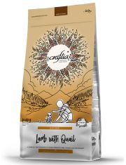 Сухой корм для щенков Craftia Natura миниатюрных и мелких пород из ягнёнка с перепёлкой