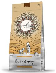 Сухой корм для щенков Craftia Natura средних и крупных пород из курицы и индейки