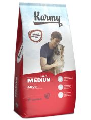 Сухой корм для собак Karmy Medium Adult средних пород Индейка