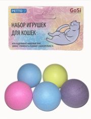 Набор игрушек для кошек GoSi Шары Пинг-Понг