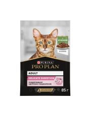 Влажный корм Pro Plan Nutri Savour для взрослых кошек с чувствительным пищеварением или с особыми предпочтениями в еде, с ягненком в соусе