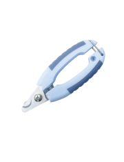 Когтерез-секатор для животных PetStar с фиксатором, синий