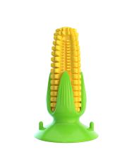 Игрушка для собак Кукуруза Дентал на присоске желтая