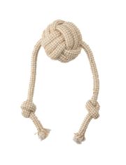 Игрушка для собак Mr.Kranch  Мяч из каната на шнуре,цвет натуральный