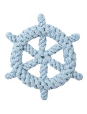 Игрушка для собак Mr.Kranch Штурвал из каната, фиолетовая