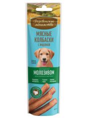 Колбаски для щенков "Деревенские лакомства", с 4 месяцев с говядиной, обогащенные молозивом