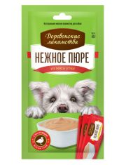 Нежное пюре для собак "Деревенские лакомства" из из мяса утки