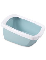 Туалет для кошек IMAC Funny с высокими бортами, пастельно-голубой