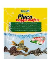 Корм для рыб Tetra Pleco Veggie Wafers донных, пластинки с добавлением цуккини