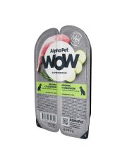 Влажный корм для собак AlphaPet WOW Superpremium в виде нежных ломтиков в соусе с кроликом и кабачком
