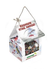 Кормушка уличная для птиц с кормом