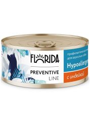 Консервы для собак Florida Preventive Line Hypoallergenic при пищевой аллергии, с индейкой 