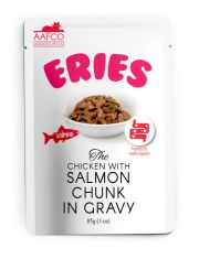 Влажный корм для кошек  Pettric ERIES с лососем и курицей в соусе