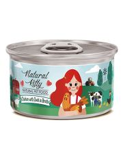 Консервы для кошек Pettric Natural Kitty курица с уткой в бульоне