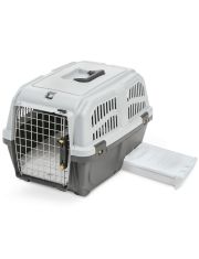 Переноска для кошек MPS SKUDO CAT TRAVEL с лотком для наполнителя серая