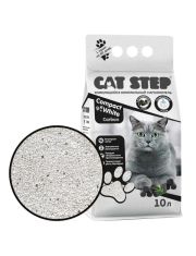 Наполнитель для кошек Cat Step Compact White Carbon комкующийся минеральный с активированным углем