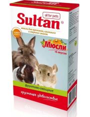 Лакомство для грызунов Sultan Мюсли 16 вкусов для кроликов, шиншилл и морских свинок фруктово-овощные