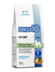 Сухой корм для собак  Mini DIET из оленины и картофеля полнорационный, гипоаллергенный рацион для чувствительных и аллергичных собак мелких и игрушечных пород