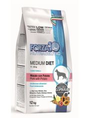 Сухой корм для собак MEDIUM DIET из свинины и картофеля полнорационная, гипоаллергенная  диета для чувствительных и аллергичных собак средних пород