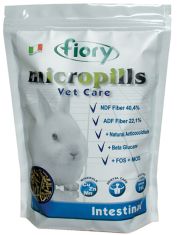 Корм для карликовых кроликов Fiory Micropills Vet Care Intestinal профилактика кокцидиоза