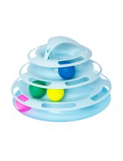 Игрушка для кошек Pet-it Пирамидка интерактивная,голубая
