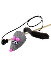 Удочка-дразнилка для кошек GoSi Норковый хвостик