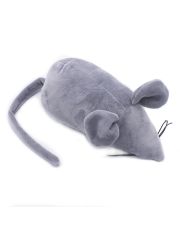 Игрушка для кошек GoSi Крыс Анатолий с валерианой +25 см хвост