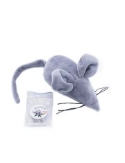 Игрушка для кошек GoSi  Крыса Таня с валерианой +20 см хвост